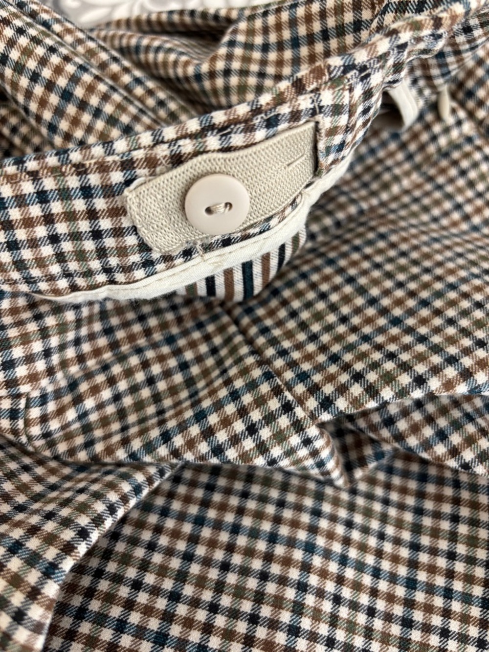 Zara Pleated Skirt Plaid Side-Zip Size 13-14 - Picture 9 of 9